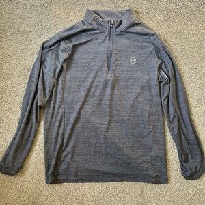 Gray Quarter-Zip Pullover